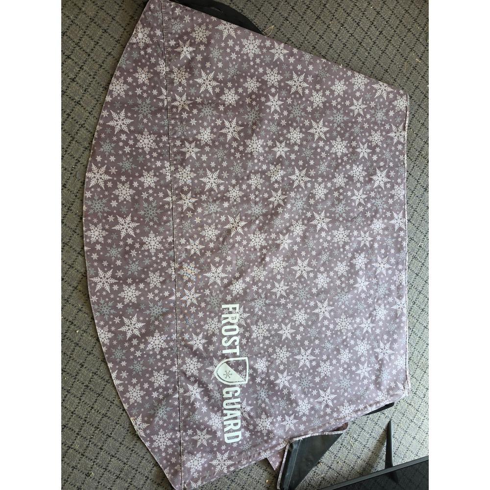 FrostGuard Windshield Snow Cover Purple Snowflake Pattern Winter Car Protector